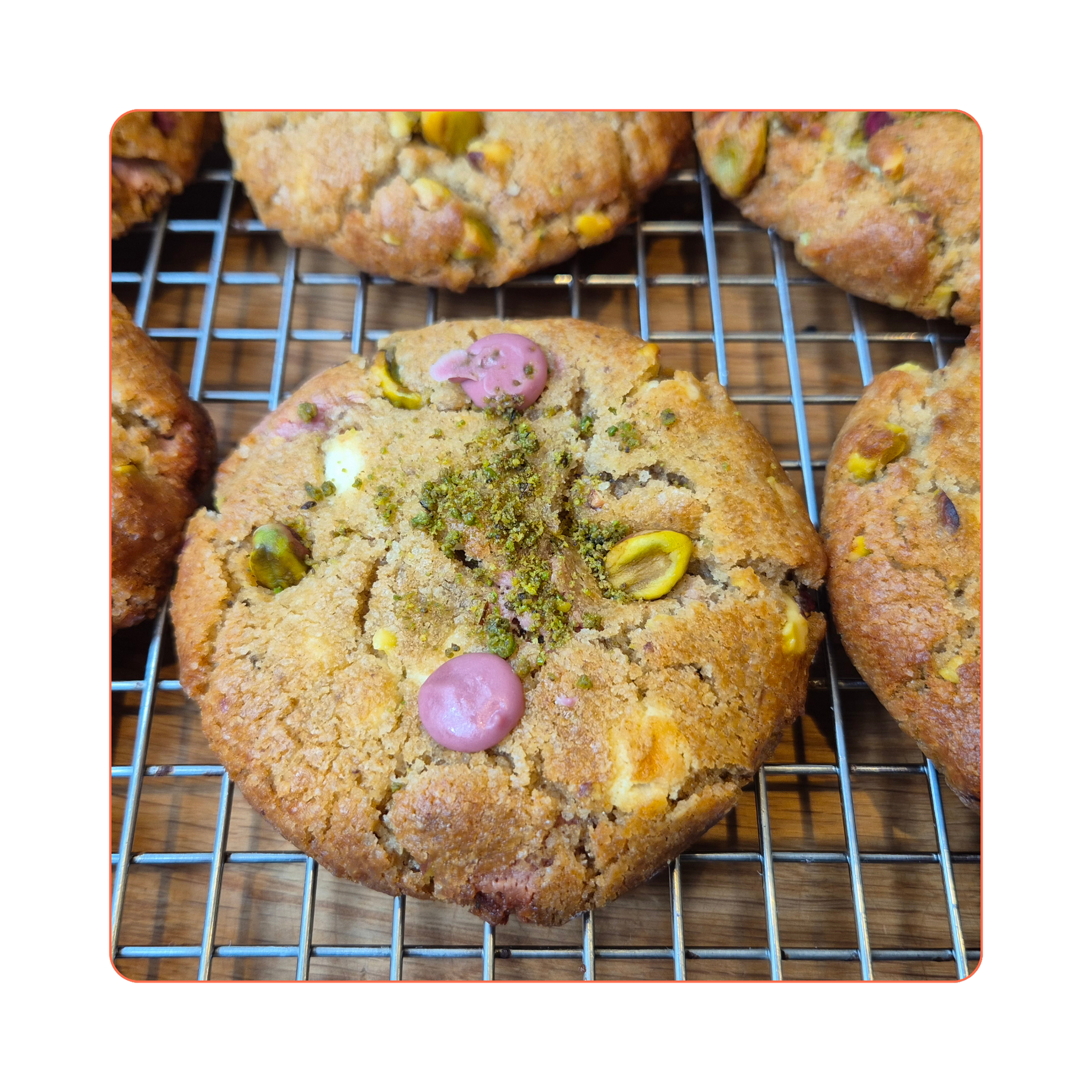 Pistachio Ruby Cookie – Pistache Koekje met Ruby & Witte Chocolade